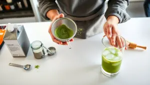how to make a matcha latte iced