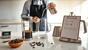french press coffee to water ratio