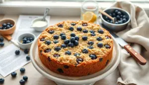 blueberry buckle coffee cake